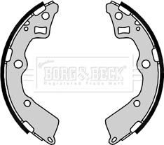 Borg & Beck BBS6397 - Комплект тормозных колодок, барабанные autosila-amz.com