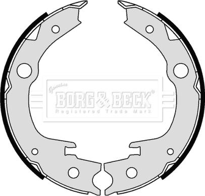 Borg & Beck BBS6342 - Комплект тормозов, ручник, парковка autosila-amz.com