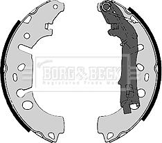 Borg & Beck BBS6368 - Комплект тормозных колодок, барабанные autosila-amz.com