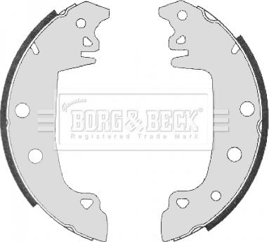 Borg & Beck BBS6305 - Комплект тормозных колодок, барабанные autosila-amz.com