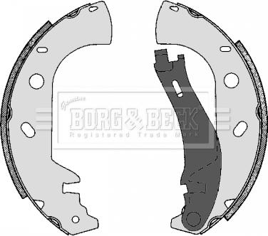 Borg & Beck BBS6301 - Комплект тормозных колодок, барабанные autosila-amz.com