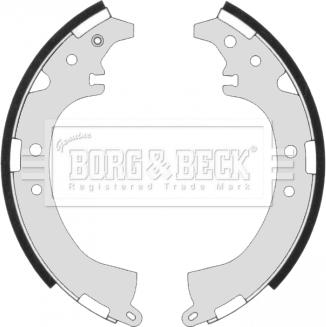 Borg & Beck BBS6307 - Комплект тормозных колодок, барабанные autosila-amz.com
