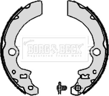 Borg & Beck BBS6333 - Комплект тормозных колодок, барабанные autosila-amz.com