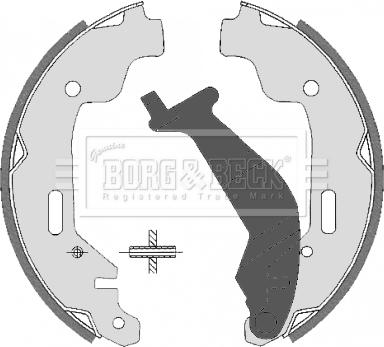 Borg & Beck BBS6326 - Комплект тормозных колодок, барабанные autosila-amz.com