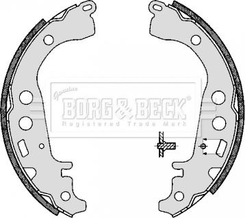 Borg & Beck BBS6294 - Комплект тормозных колодок, барабанные autosila-amz.com