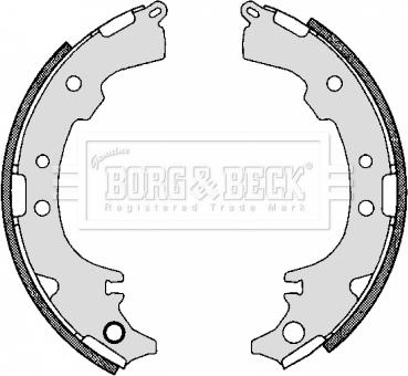 Borg & Beck BBS6295 - Комплект тормозных колодок, барабанные autosila-amz.com