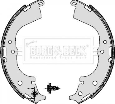 Borg & Beck BBS6291 - Комплект тормозных колодок, барабанные autosila-amz.com