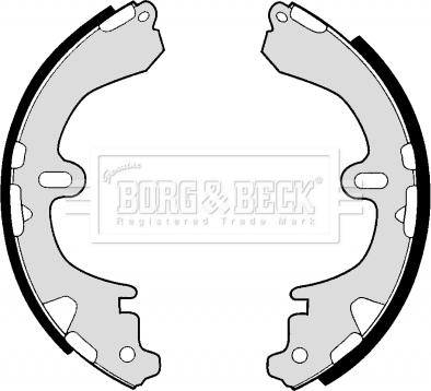 Borg & Beck BBS6249 - Комплект тормозных колодок, барабанные autosila-amz.com