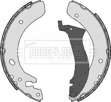 Borg & Beck BBS6245 - Комплект тормозов, ручник, парковка autosila-amz.com