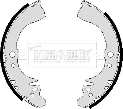 Borg & Beck BBS6241 - Комплект тормозных колодок, барабанные autosila-amz.com