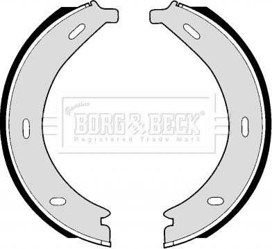 Borg & Beck BBS6257 - Комплект тормозов, ручник, парковка autosila-amz.com