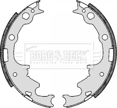 Borg & Beck BBS6269 - Комплект тормозных колодок, барабанные autosila-amz.com