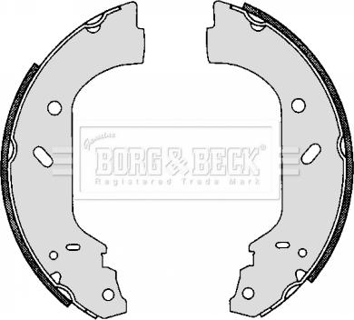 Borg & Beck BBS6265 - Комплект тормозных колодок, барабанные autosila-amz.com
