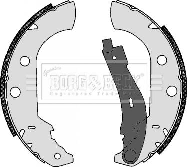 Borg & Beck BBS6268 - Комплект тормозных колодок, барабанные autosila-amz.com