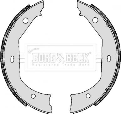 Borg & Beck BBS6267 - Комплект тормозов, ручник, парковка autosila-amz.com