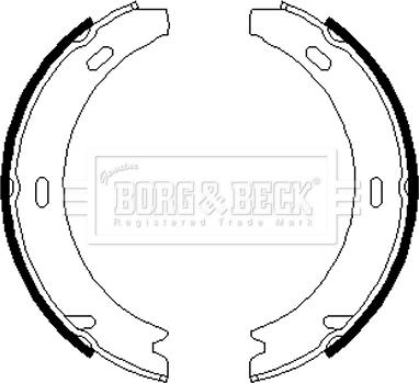 Borg & Beck BBS6219 - Комплект тормозов, ручник, парковка autosila-amz.com