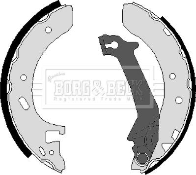 Borg & Beck BBS6216 - Комплект тормозных колодок, барабанные autosila-amz.com