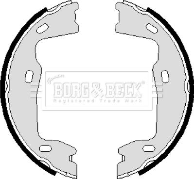 Borg & Beck BBS6238 - Комплект тормозов, ручник, парковка autosila-amz.com