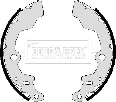 Borg & Beck BBS6232 - Комплект тормозных колодок, барабанные autosila-amz.com
