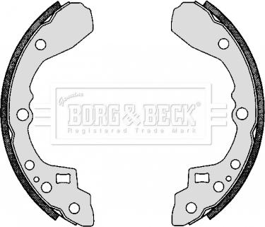 Borg & Beck BBS6274 - Комплект тормозных колодок, барабанные autosila-amz.com