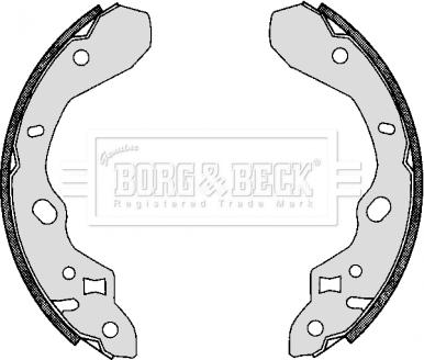 Borg & Beck BBS6275 - Комплект тормозных колодок, барабанные autosila-amz.com