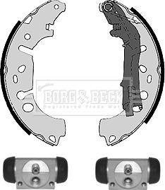 Borg & Beck BBS1089K - Комплект тормозных колодок, барабанные autosila-amz.com