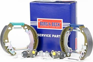 Borg & Beck BBS1028K - Комплект тормозных колодок, барабанные autosila-amz.com
