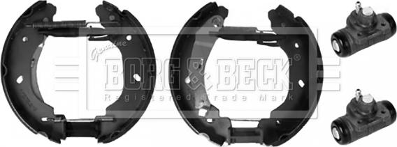 Borg & Beck BBS1146K - Комплект тормозных колодок, барабанные autosila-amz.com