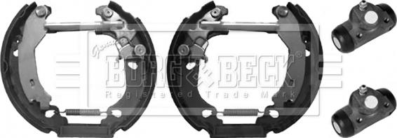 Borg & Beck BBS1155K - Комплект тормозных колодок, барабанные autosila-amz.com