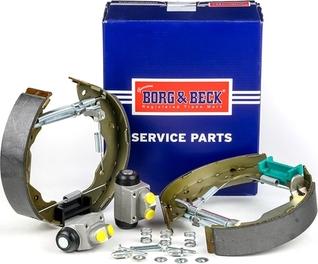 Borg & Beck BBS1157K - Комплект тормозных колодок, барабанные autosila-amz.com