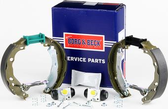 Borg & Beck BBS1160K - Комплект тормозных колодок, барабанные autosila-amz.com