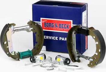 Borg & Beck BBS1128K - Комплект тормозных колодок, барабанные autosila-amz.com