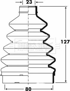 Borg & Beck BCB6099 - Пыльник, приводной вал autosila-amz.com