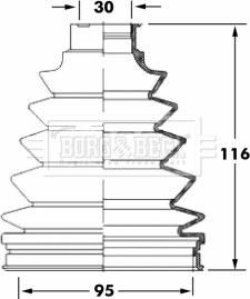 Borg & Beck BCB6051 - Пыльник, приводной вал autosila-amz.com