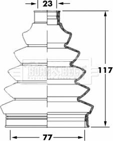 Borg & Beck BCB6068 - Пыльник, приводной вал autosila-amz.com