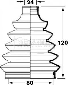 Borg & Beck BCB6029 - Пыльник, приводной вал autosila-amz.com