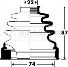 Borg & Beck BCB2904 - Пыльник, приводной вал autosila-amz.com