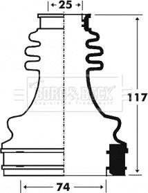 Borg & Beck BCB2916 - Пыльник, приводной вал autosila-amz.com