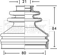 Borg & Beck BCB2699 - Пыльник, приводной вал autosila-amz.com