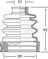 Borg & Beck BCB2656 - Пыльник, приводной вал autosila-amz.com