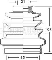 Borg & Beck BCB2687 - Пыльник, приводной вал autosila-amz.com