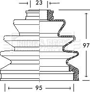 Borg & Beck BCB2063 - Пыльник, приводной вал autosila-amz.com