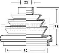 Borg & Beck BCB2190 - Пыльник, приводной вал autosila-amz.com