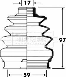 Borg & Beck BCB2894 - Пыльник, приводной вал autosila-amz.com