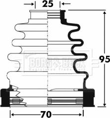 Borg & Beck BCB2864 - Пыльник, приводной вал autosila-amz.com