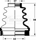 Borg & Beck BCB2806 - Пыльник, приводной вал autosila-amz.com