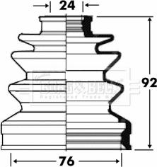 Borg & Beck BCB2815 - Пыльник, приводной вал autosila-amz.com