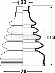 Borg & Beck BCB2886 - Пыльник, приводной вал autosila-amz.com