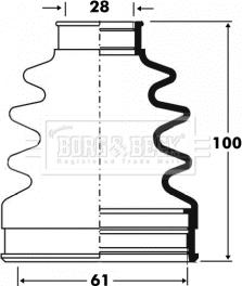 Borg & Beck BCB2838 - Пыльник, приводной вал autosila-amz.com