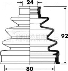 Borg & Beck BCB2837 - Пыльник, приводной вал autosila-amz.com